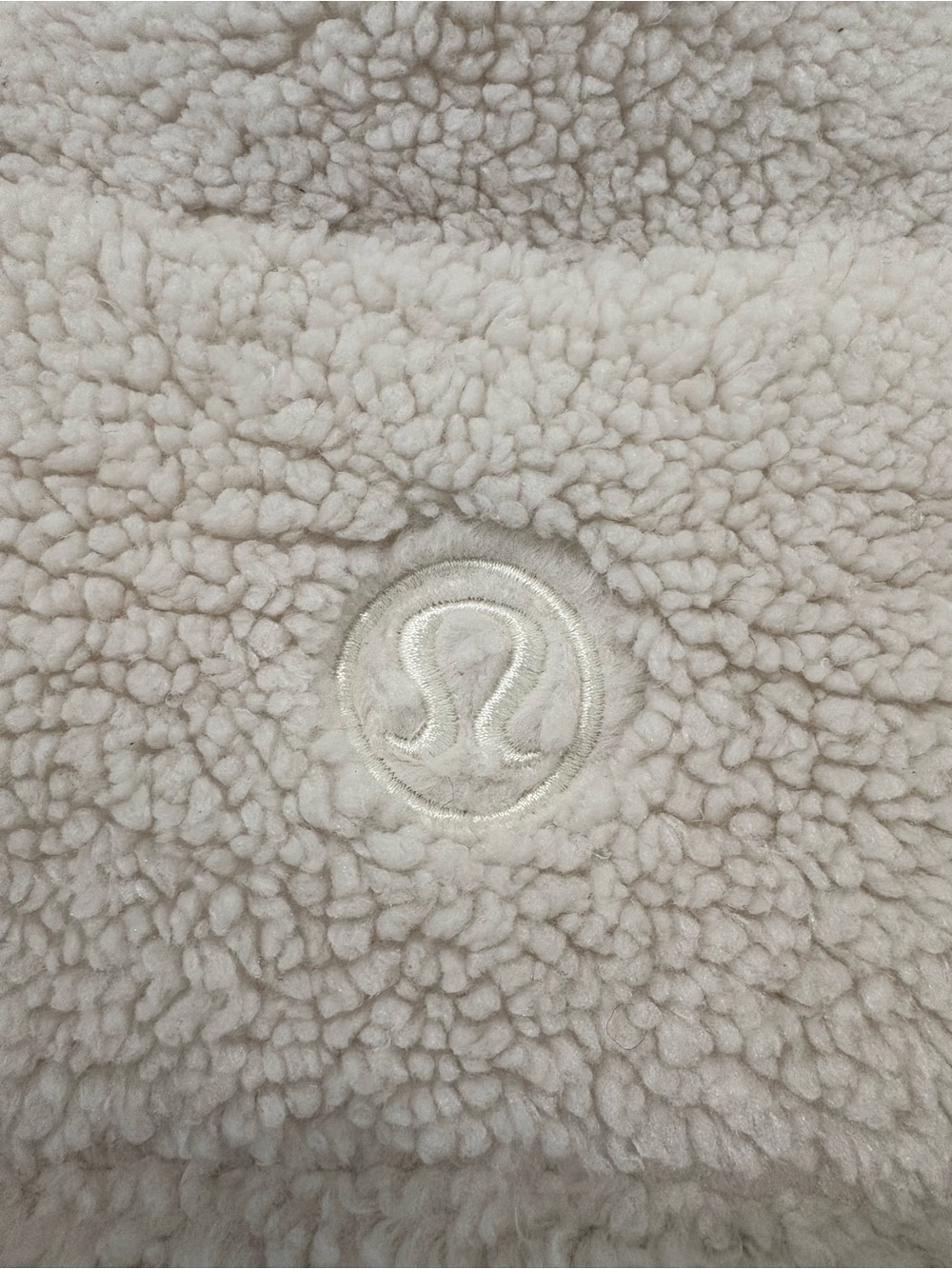 Lululemon Scuba Oversized Fleece Funnel Neck M/L Bone EUC - Picture 8 of 12